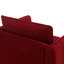 Fauteuil d'appoint, fauteuil simple en velours avec 1 coussin et pieds en métal