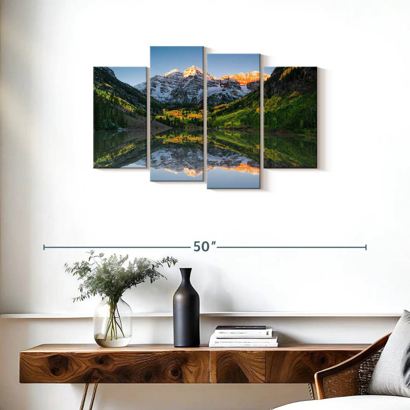 Alvord Maroon Bells Lake Sunshine, H 22 po x l 36 po