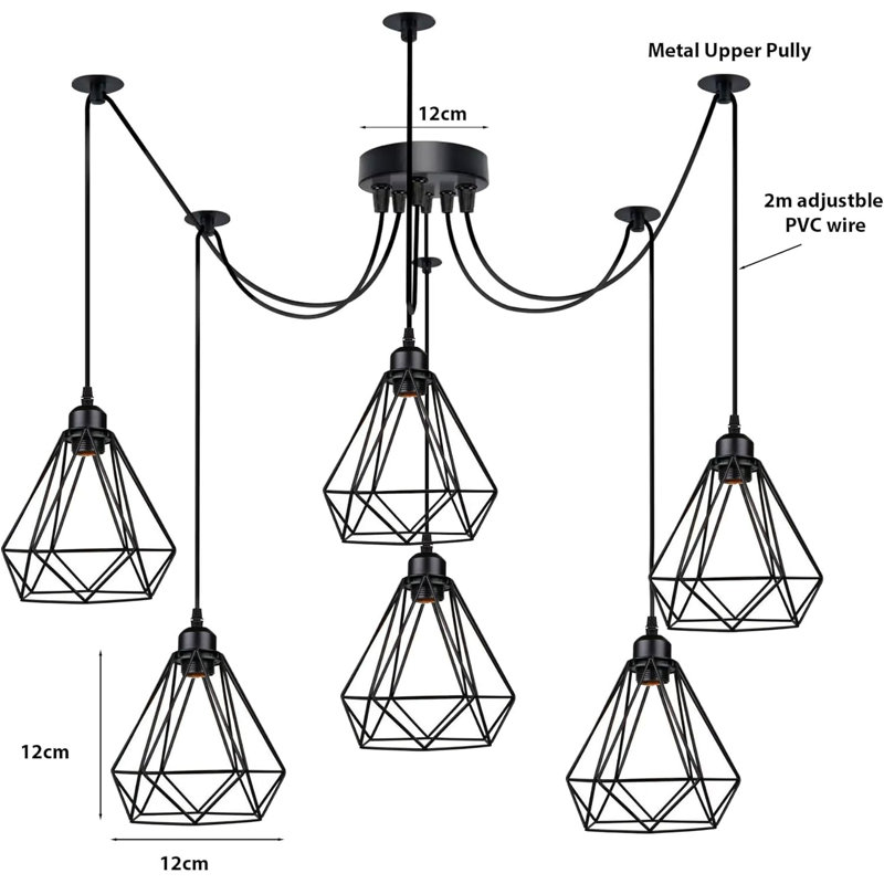 5 - Light Mixed Novelty Pendant