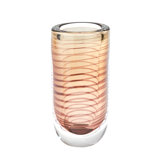 Spiraled Handmade Glass Table Vase