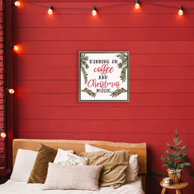 Cadre flottant Coffee & Christmas Music, design par Dogwood Portfolio
