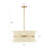 19.7" Modern Coastal 6-Light Rope Drum Chandelier-1419464536-1419464538