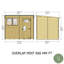 Garden Value Overlap 8 x 6 Pent Shed