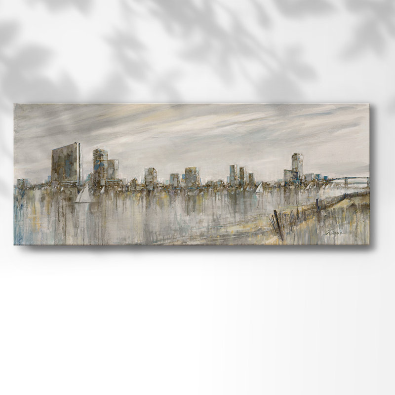 Toile d'horizon sur toile, H 8 po x l 20 po x P 1,5 po