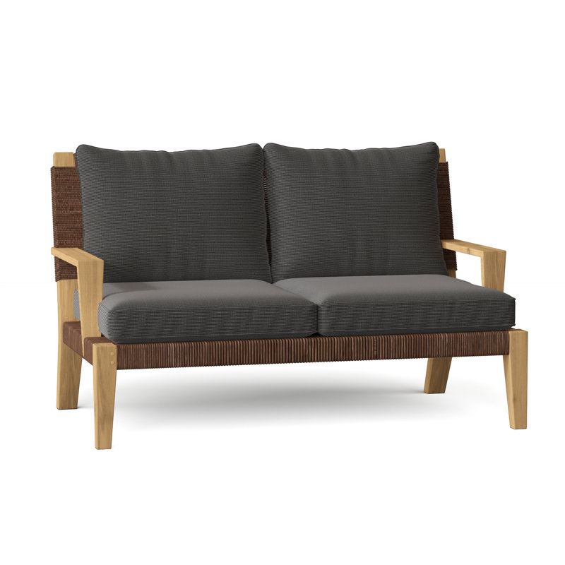 Hadley Outdoor 2 - Seat Loveseat, Ash, Hadley Hemp