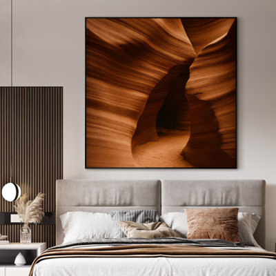 Très grande reproduction d'art sur toile - Paysage naturel, paysage moderne, œuvre d'art, décor pour le salon ou la chambre à coucher - «Assemblage requis du cadre (cadre non fini)»
