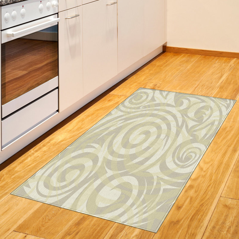 Gray High Density Long Fiber Poly Threads Decorative Area Rug Carpet, Rectangle 2'7" x 5'