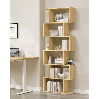 Geena 190.5 cm H x 70 cm W Geometric Bookcase