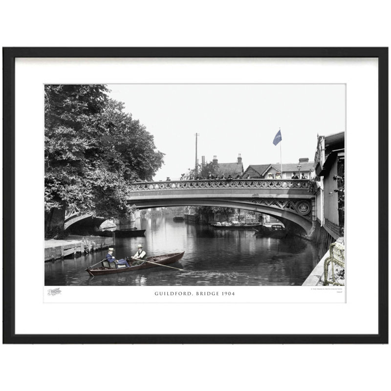 Guildford, Bridge 1904 by Francis Frith - Single Picture Frame Print, 28cm H x 36cm W x 2.3cm D