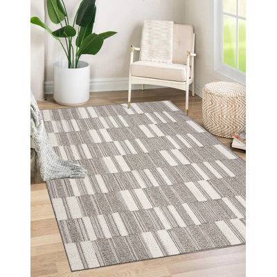 Tapis intérieur / extérieur gris Wilmah