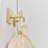 Square Bathroom Robe Hook And Towel Hook In Stainless Steel Brushed Gold (2-Pack)