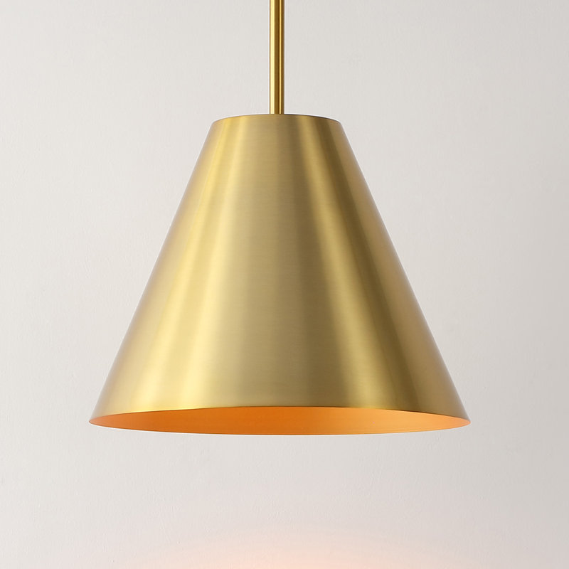 Naesha 1 - Light Cone Pendant, Brass Gold