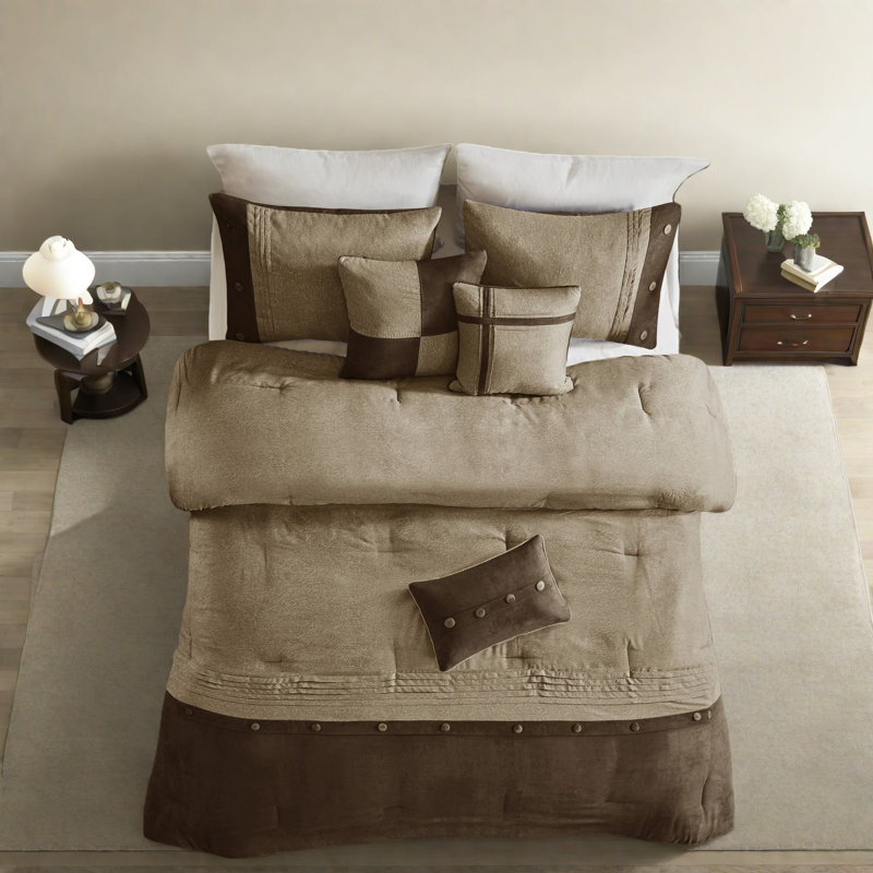 Soft King Bedding Sets, Polyester Rustic Lodge Comfort For Home