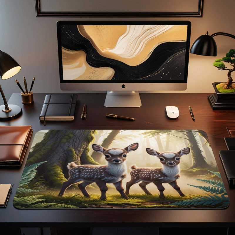 Polyester Desk Pad, 14.4x12.1