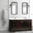 Cultured Marble Vanity Top with Two Sinks and Backsplash-78654927