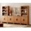 Meuble audio-vidéo avec tablettes, meuble télé modulaire 4 pièces avec tours de rangement, console multimédia avec rangement dissimulé pour salon, chambre à coucher, moka