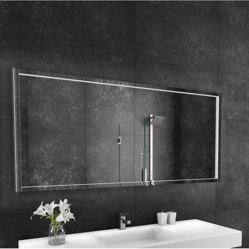 Miroir éclairée à intensité variable flore, H 32 po x l 70 po, 3000 K