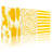 Abstract Yellow Brushstroke Circle And Stripe Pattern Canvas Wrapped Wall Art Oil Painting Print Set Of 3 For Living Room Bedroom Home Decor-215772528