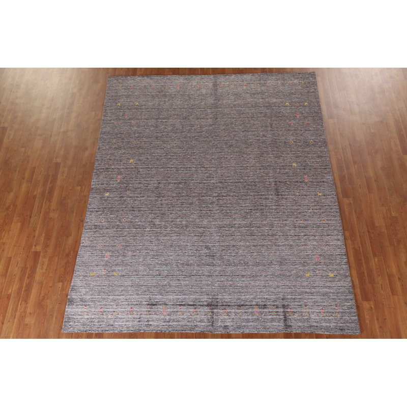 Tapis indien rayé Gabbeh 8 x 10