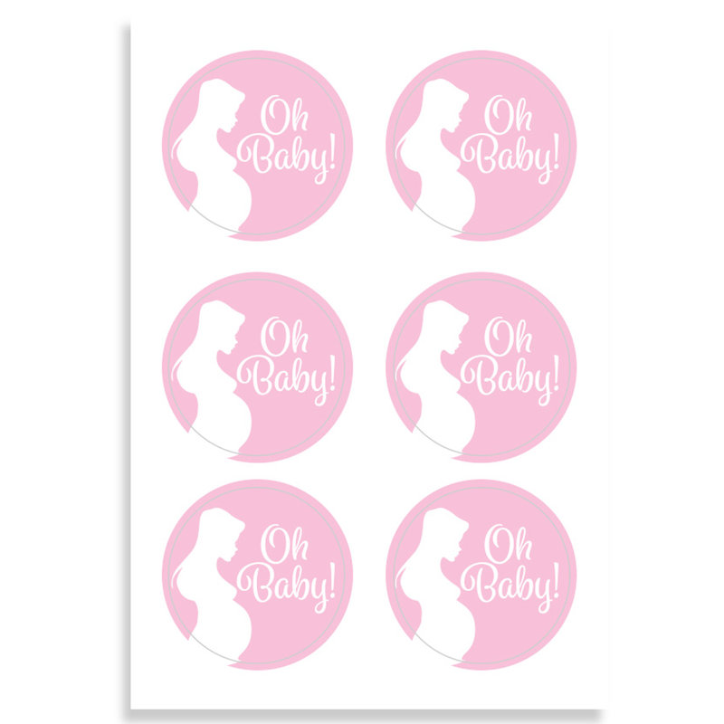 Autocollant de bébé papier de douche jetable, Fille