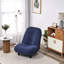 Fauteuil inclinable bleu marine - 14 réglable, haute densité, rembourrage en éponge, base, confortable