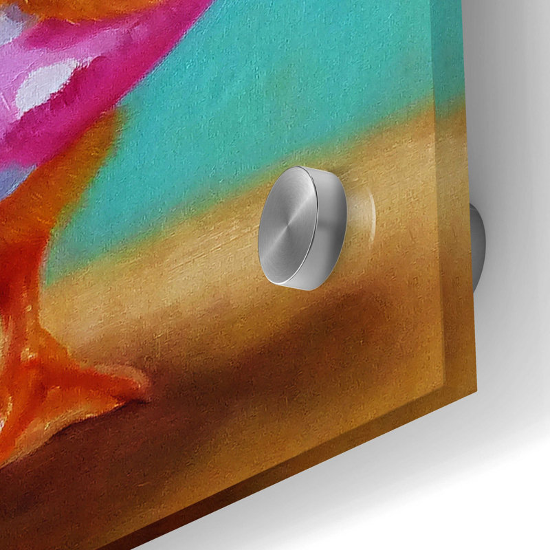 «Pool Party» par Lucia Heffernan, art mural en verre acrylique, H 24 po x l 24 po x P 0,2 po