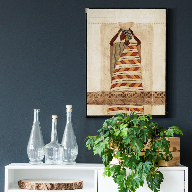 Beauté africaine II - impression sur toile tendue, H 27 po x l 18 po x P 1 po