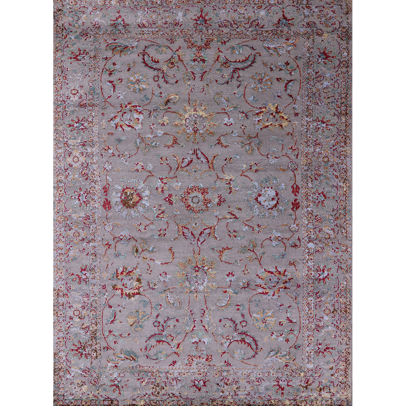 Tapis oriental rouge / gris Hammonton, Rectangle 2 pi x 3 pi