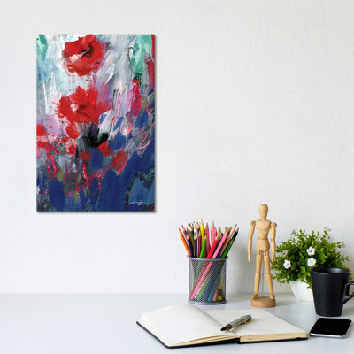 Abstract Floral LXIX by Kathy Morton Stanion - Wrapped Canvas Painting
