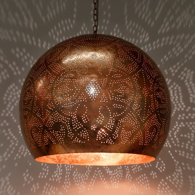 Cerda 1 - Light Dome Pendant, Copper