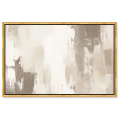 Art Remedy Neutral Abstracts Canvas Winter Mist I