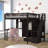Heartlee Kids Full Loft Bed with Drawers-1713923097