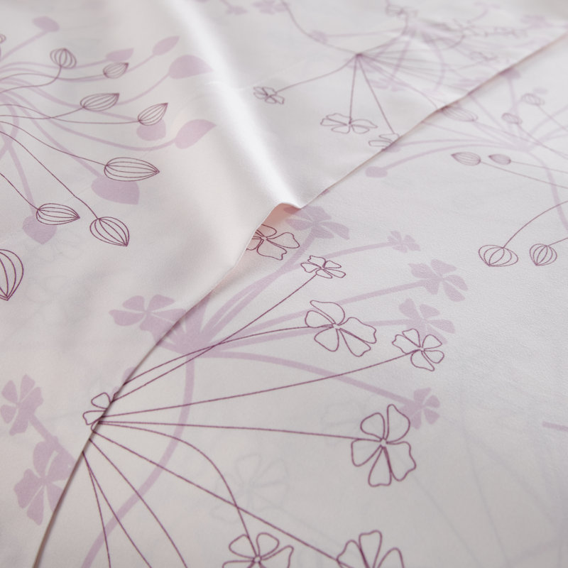 Ensemble de draps à motif floral doux Vilano Choice, Très grand californien, Rose pastel
