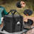 Travel Tote With Adjustable Dividers For Charging Cables And Accessories.