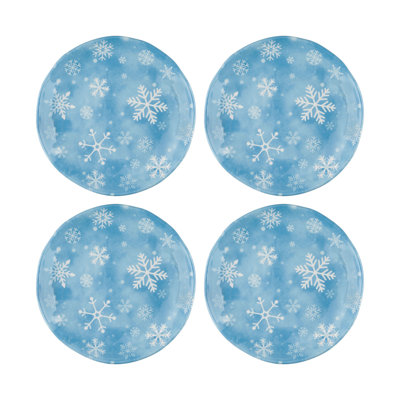 Snowflake, 6" Melamine Plate S12