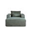 Fauteuil en velours côtelé confortable