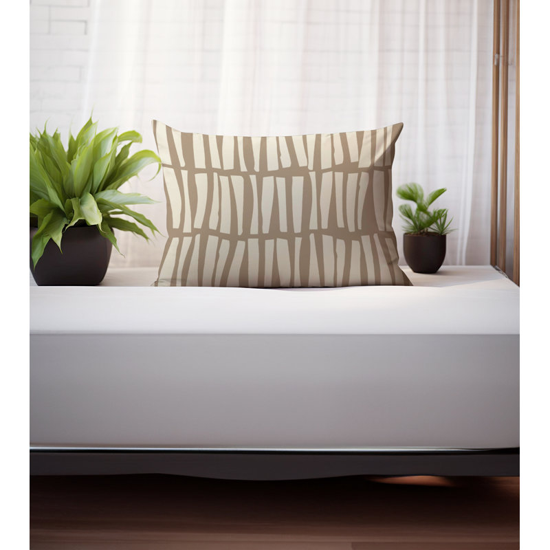 Coussin Clayton, H 14 po x l 20 po, Beige/blanc cassé