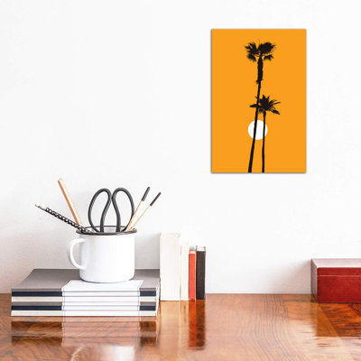 Paradise - Yellow by Kubistika - Wrapped Canvas Print