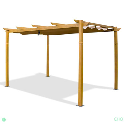 Pergola d'extérieur rétractable avec auvent pare-soleil résistant aux intempéries, pavillon de jardin en aluminium pour barbecue, fête, mariage, patio, cour, terrasse, jardin