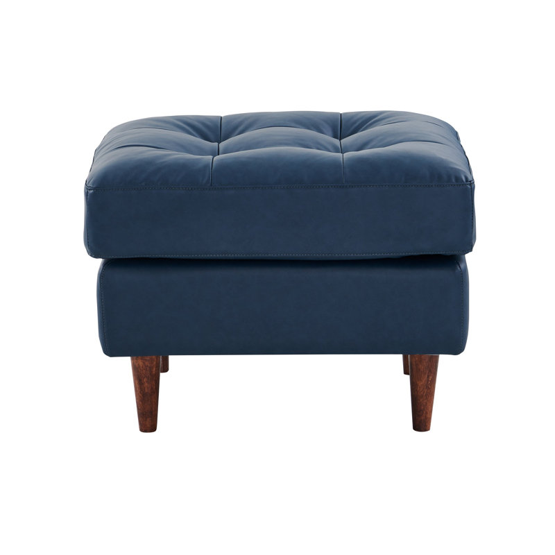 Fauteuil en cuir écologique Dannie, Similicuir bleu