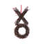 Couronne en forme de XO 24 po H Red