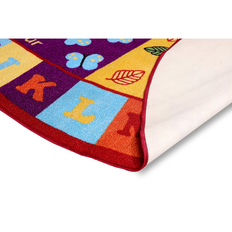 Furnish my Place Nielsville 740 ABC with Numbers ABC Area Rug for Kids | Educational Alphabet Letter & Numbers | Nurseries Kindergarten | Play Area | Multicolor