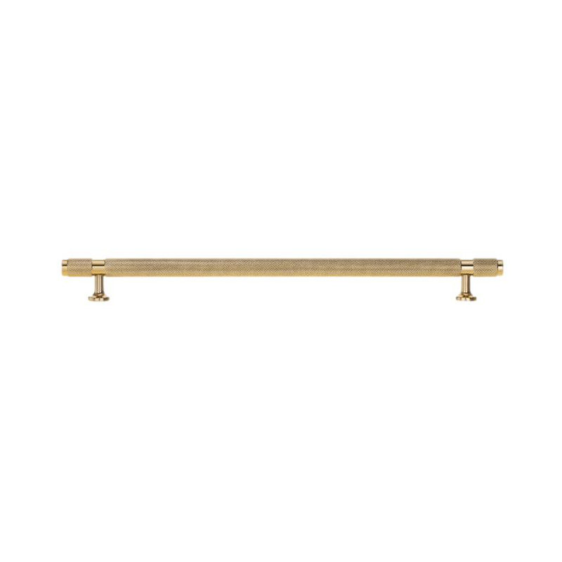 Polished Gold "Rivet" T-Bar Knurled Drawer Pull, 12 3/5"