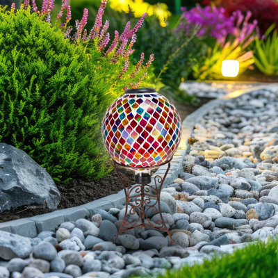 Support à globe décoratif décoratif en acier 11,5 po