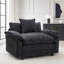 Modern Accent Chair, Chenille Fabric Club Chair, Solid Wood Frame-330978528-330978535