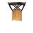 Donsha Solid Wood Cross Back Dining Chair In Walnut Maple-491371356