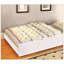 Lit superposé simple au-dessus d'un lit superposé Moderne attaché échelle supérieure Rails de lit et structure de joint verrouillable pour trousse de lattes de sécurité Finition bleue / blanche incluse