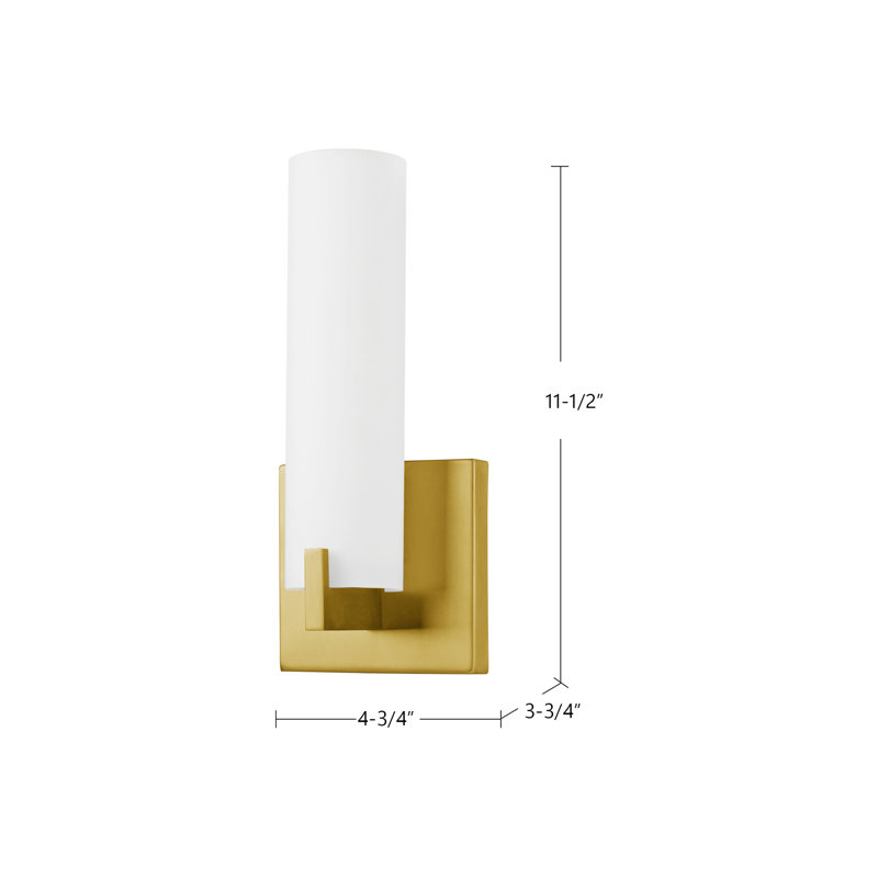 LED Armed Sconce, Black