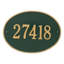 Hawthorne 1-Line Wall Address Plaque-925983643-925983637