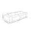 Small-Apt Minimalist Cube Straight Sofa